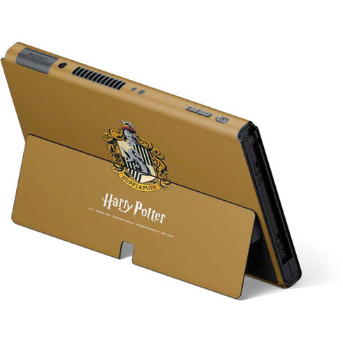 Wizarding World Harry Potter Hufflepuff House Crest Nintendo Switch OLED (2021) Skin